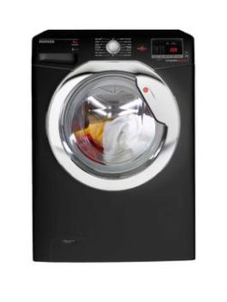 Hoover Dynamic Next One Touch Dxoc 68C3B 8Kg Load, 1600 Spin Washing Machine - Black